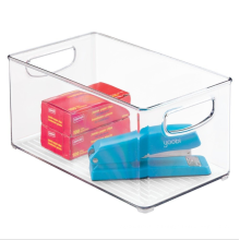 High Quality Sustainable Transparent Organizer Bin Acrylic Clear Plastic Storage Bin for Food,Refrigerator